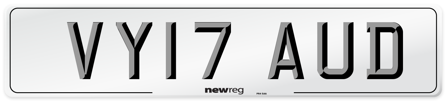 VY17 AUD Number Plate from New Reg